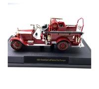 Classique Die Cast Modèle Camion De Pompiers Lafrance 1921 Échelle 1:32 Modèle Classique Nostalgie Collection pour Adultes Affichage Rouge Miniature De Collection(Style 2)