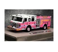 Classique Die Cast Modèle Camion Pompiers Pierce Courage 838 2014 Modèle Décoratif Rose 1:50 pour Le Service D'incendie du Comté Prince George Miniature De Collection