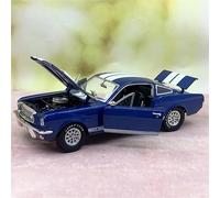 Classique Die Cast Modèle Échelle 1 18 pour Cobra Shelby 1966 GT 350, modèle de Voiture à entraînement Complet en Alliage, véhicule de Collection Miniature De Collection