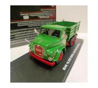 Classique Die Cast Modèle Modèle De Camion Miniature en Résine Man 6x6 À L'échelle 1/50 Jouet Statique De Collection Véhicule De Jeu De Vacances Miniature De Collection(Green)