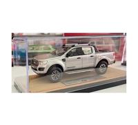 Classique Die Cast Modèle Modèle De Camionnette Ford Ranger 1/43 en Résine À Collectionner Et À Exposer Miniature De Collection(Gray)