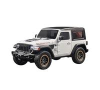 Classique Die Cast Modèle Modèle De Jeep Tout-Terrain en Alliage 1:18 pour Robin Hood Wrangler Jouet Décoratif Miniature De Collection(White)