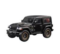 Classique Die Cast Modèle Modèle De Jeep Tout-Terrain en Alliage 1:18 pour Robin Hood Wrangler Jouet Décoratif Miniature De Collection(Black)