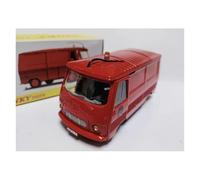 Classique Die Cast Modèle Modèle De Voiture De Collection en Alliage Échelle 1/43 pour Peugeot Fourgon 570P Peug J7 Version Pompiers Miniature De Collection