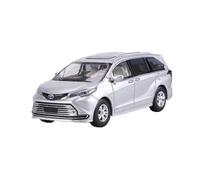 Classique Die Cast Modèle Modèle De Voiture De Collection en Alliage Métallique Moulé Noir Échelle 1:64 pour Toyota Sena MPV Miniature De Collection(Silver)