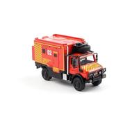 Classique Die Cast Modèle Modèle De Voiture De Sauvetage en Alliage pour Camping-Car Unimog U4000 Climber Échelle 1/64 Miniature De Collection