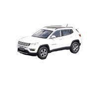 Classique Die Cast Modèle Modèle De Voiture De Simulation en Alliage Blanc Échelle 1:43 pour GAC Fiat Chrysler Jeep Compass Miniature De Collection