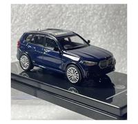 Classique Die Cast Modèle Modèle De Voiture De Simulation en Alliage Moulé sous Pression pour BMW X5 G05 Échelle 1/64 Jouet Collection Souvenir Miniature De Collection(Blue)