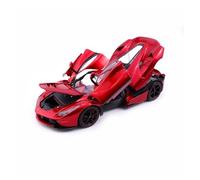 Classique Die Cast Modèle Modèle De Voiture Décapotable en Alliage Rouge Métallisé Ferrari LaFerrari Hamilton À L'échelle 1:18 Miniature De Collection(Red1)