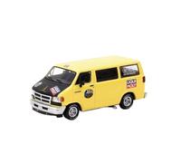 Classique Die Cast Modèle Modèle De Voiture Dodge Van en Alliage Jaune À L'échelle 1:64 Souvenir pour Adulte Idéal pour Une Collection Miniature De Collection