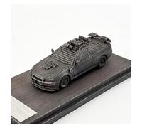 Classique Die Cast Modèle Modèle De Voiture en Alliage De Style Doomsday Wasteland Échelle 1:64 pour Nissan GTR-Mad Max R34 Ornements Créatifs Miniature De Collection(Style 2)