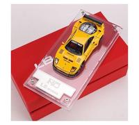 Classique Die Cast Modèle Modèle De Voiture en Alliage Jaune pour Ferrari F40 Supercar LBWK Version Modifiée À Couvercle Ouvert Échelle 1:64 Miniature De Collection(Yellow)