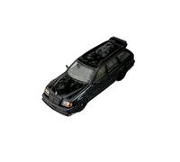 Classique Die Cast Modèle Modèle De Voiture en Alliage Mercedes-Benz S124 T MODEII EVO2 Échelle 1:64 Ornements Créatifs Exposition Nord Miniature De Collection(Black)