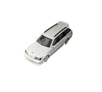 Classique Die Cast Modèle Modèle De Voiture en Alliage Mercedes-Benz S124 T MODEII EVO2 Échelle 1:64 Ornements Créatifs Exposition Nord Miniature De Collection(White)