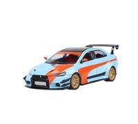 Classique Die Cast Modèle Modèle De Voiture en Alliage Modifié À Carrosserie Large De 10e Génération Échelle 1:64 pour Mitsubishi Lancer Evo X Miniature De Collection