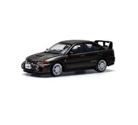 Classique Die Cast Modèle Modèle De Voiture en Alliage Noir Nacré pour Mitsubishi Evo IV 4e Génération Jouet De Sport De Rue Échelle 1:64 Miniature De Collection