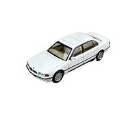 Classique Die Cast Modèle Modèle De Voiture en Alliage pour BMW 750il E38 Série 7 Collection Argent Décoration De Scène De Loisir Échelle 1:64 Miniature De Collection(White)