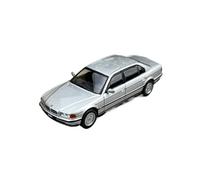 Classique Die Cast Modèle Modèle De Voiture en Alliage pour BMW 750il E38 Série 7 Collection Argent Décoration De Scène De Loisir Échelle 1:64 Miniature De Collection(Silver)