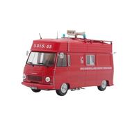 Classique Die Cast Modèle Modèle De Voiture en Alliage pour Camion De Pompiers Peugeot J7 Jouet De Collection pour Adultes Échelle 1:43 Miniature De Collection
