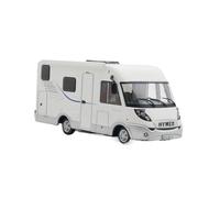 Classique Die Cast Modèle Modèle De Voiture en Alliage pour Camping-Car Hymer Classe-B 504 CL 2007 Échelle 1:43 Jouet Miniature en Métal Blanc Miniature De Collection