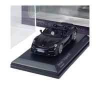 Classique Die Cast Modèle Modèle De Voiture en Alliage pour Porsche 718 Spyder RS Ornement Métallique Statique Décapotable Échelle 1:64 Miniature De Collection(Black 1)