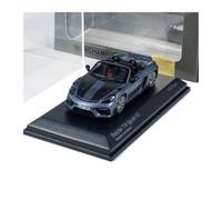 Classique Die Cast Modèle Modèle De Voiture en Alliage pour Porsche 718 Spyder RS Ornement Métallique Statique Décapotable Échelle 1:64 Miniature De Collection(Blue)