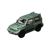 Classique Die Cast Modèle Modèle De Voiture en Alliage Vert Satiné Mitsubishi Pajero Evolution À L'échelle 1:64 Objet De Collection Miniature De Collection