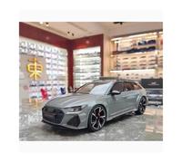 Classique Die Cast Modèle Modèle De Voiture en Résine Frêne Carbone Audi RS6 C8 2020 Échelle 1:18 Collection Statique Souvenir Décoré Passe-Temps Miniature De Collection