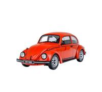 Classique Die Cast Modèle Modèle De Voiture en Résine Orange pour Volkswagen Beetle Phoenix Red L32K - 1974 Échelle 1:18 Miniature De Collection