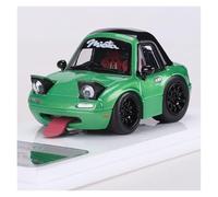 Classique Die Cast Modèle Modèle De Voiture en Résine pour Mazda MX5 NA1 Miata Q Version 1:64 Ornements De Collection Miniature De Collection(Green)