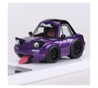 Classique Die Cast Modèle Modèle De Voiture en Résine pour Mazda MX5 NA1 Miata Q Version 1:64 Ornements De Collection Miniature De Collection(Purple)