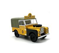 Classique Die Cast Modèle Modèle De Voiture Tout-Terrain Land Rover 88 Patrol Échelle 1:43 en Alliage Simulation Collection Ornement Jaune Miniature De Collection
