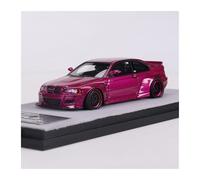 Classique Die Cast Modèle Modèle Décoratif Résine pour BMW E46 1:64 Idéal pour Les Amateurs Voitures Idéal pour Les Adultes Et Les Collectionneurs Miniature De Collection(Purple)