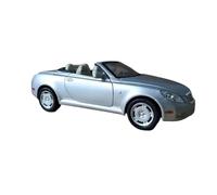 Classique Die Cast Modèle Modèle Moulé sous Pression À L'échelle 1:24 pour Lexus SC430 Silver Flat-Top Roadster en Alliage Ornements Collection Miniature De Collection