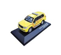 Classique Die Cast Modèle Modèle Moulé sous Pression pour Toyota Land Cruiser 200 2009 Camion Pompiers Voiture Police Décorations Paysage 1/43 Miniature De Collection