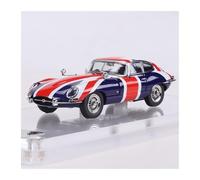 Classique Die Cast Modèle Modèle Réduit De Voiture Classique en Alliage pour Jaguar E-Type Open Top Cabriolet/Toit Rigide 1:64 Miniature De Collection(Style 1)