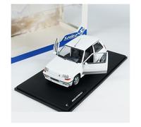 Classique Die Cast Modèle Modèle Réduit De Voiture Renault 5 GT Turbo MK1 MK2 Ornements De Porte Ouvrants en Alliage Rouge Échelle 1:18 Miniature De Collection(White)