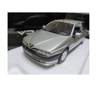Classique Die Cast Modèle Modèle Réduit Voiture Alfa 145 2.0 TD 1995 en Résine Argentée 118 Souvenir Affichage Statique pour Collectionneur Adulte Miniature De Collection