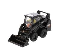 Classique Die Cast Modèle Modèle Réduit Voiture D'ingénierie Cool en Alliage pour Chargeuse Compacte Version Noire Ornements Scène 1:50 Miniature De Collection