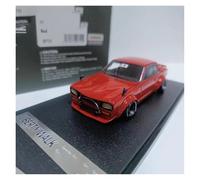 Classique Die Cast Modèle Modèle Réduit Voiture Nissan Wide Body Conversion 2 Portes 1/43 en Résine Rouge, Souvenir Adulte Exposition Statique Miniature De Collection