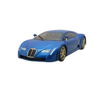 Classique Die Cast Modèle Modèle Voiture Bugatti Chiron Bleu Entièrement Ouvert 1:18 pour La Collection D'affichage À Domicile Et Au Bureau Miniature De Collection