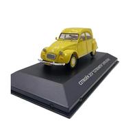 Classique Die Cast Modèle Modèle Voiture Décoration Moulé sous Pression pour Adulte Modèle Voiture Collection 1/43 pour Citroën 2CV Citroën 1970 Miniature De Collection(Yellow)