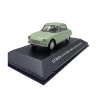 Classique Die Cast Modèle Modèle Voiture Décoration Moulé sous Pression pour Adulte Modèle Voiture Collection 1/43 pour Citroën 2CV Citroën 1970 Miniature De Collection(Green)