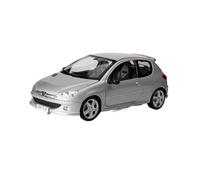 Classique Die Cast Modèle Modèle Voiture en Alliage Moulé sous Pression pour 206 RC 2003 Argent 1:18 Collection Loisirs Ornements Coupé Souvenir Miniature De Collection