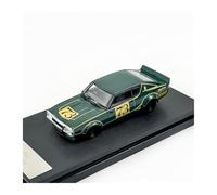 Classique Die Cast Modèle Modèle Voiture en Alliage pour Nissan Skyline GTR 2e Génération KPGC110 Échelle 1:64 Jouet en Métal Décoration Loisirs Miniature De Collection(Green)