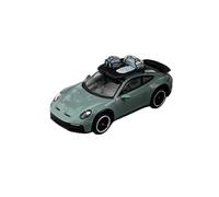 Classique Die Cast Modèle Modèle Voiture en Alliage Vert pour Porsche 911 992 Dakar 3.0 Échelle 1:64 Véhicule Jouet en Métal pour Autoroute Et Rue Miniature De Collection