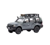 Classique Die Cast Modèle Modèle Voiture Moulé en Alliage À Petite Échelle pour Toyota Land Cruiser Prado 90 Collection Décorations 1:64 Miniature De Collection(Beige)