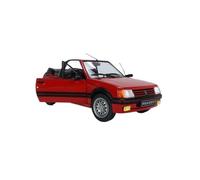 Classique Die Cast Modèle Modèle Voiture Ouvrable À Deux Portes Alliage Moulé sous Pression Métal Rouge pour Peugeot 205 GTI MK11989 Échelle 1:18 Miniature De Collection