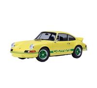 Classique Die Cast Modèle Porsche 911 Carrera 2.7 RS Blanche Modèle De Voiture À L'échelle 1/18 Décoration De Collection pour Adultes Miniature De Collection(Yellow)