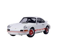 Classique Die Cast Modèle Porsche 911 Carrera 2.7 RS Blanche Modèle De Voiture À L'échelle 1/18 Décoration De Collection pour Adultes Miniature De Collection(White 2)